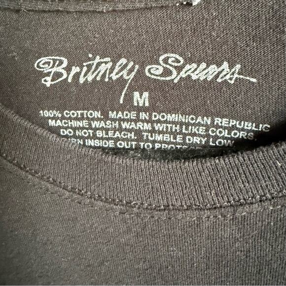 Britney Spears Women’s Black Graphic Tee Sz‎ M - Picture 2 of 4